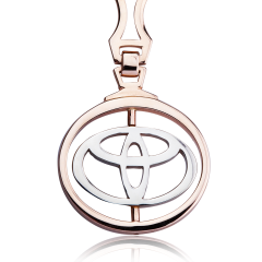 Золотой брелок «Toyota»
