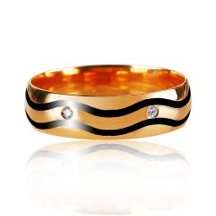 Золотое кольцо с цирконием «Vittore»
