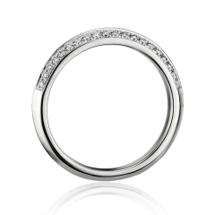 Платиновое кольцо с бриллиантами «Gaetano»