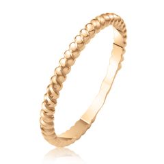 Золотое фаланговое кольцо без камней «French»