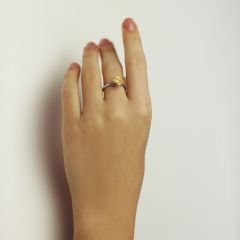 Золотое кольцо с цитрином «My Tiffany»