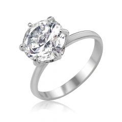 Золотое помолвочное кольцо с большим камнем «My Tiffany»