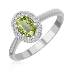 Золотое кольцо с бериллом «Verdant delight»
