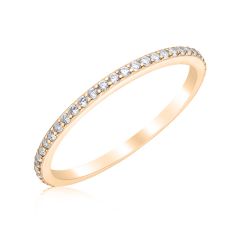 Золотое кольцо с дорожкой бриллиантов «Universe»