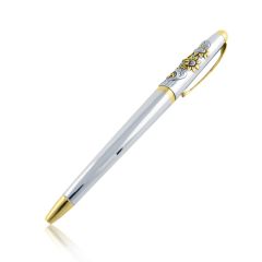 Срібна ручка з позолотою «Соняшники»