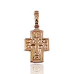 Канонічний християнський хрестик з золота «Енколпіон»