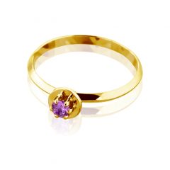 Женское кольцо с аметистом «Алессандра»