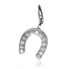 Gold pendant «Horseshoe happiness»