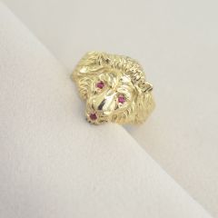 Золотий перстень з рубінами «Золотий лев»