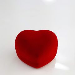 Большая красная коробка сердце для кольца или гвоздиков 