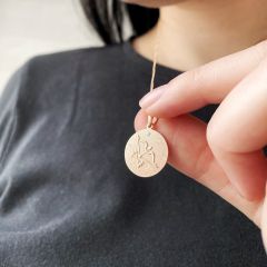 Кулон монетка со знаком зодиака «Стрелец»