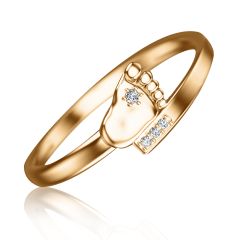 Золотое кольцо на рождение ребенка «Маленькое чудо»