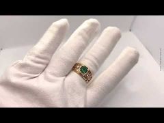 Золотой перстень с изумрудом «Фараон» 