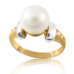 Золотое кольцо с жемчугом «Аликанте»