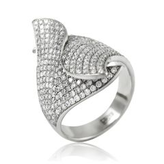 Золотий перстень з діамантами «Поцілунок Янгола»