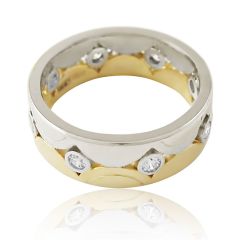 Обручальное кольцо с бриллиантами «Признание»
