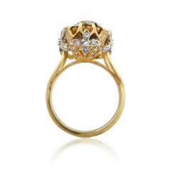 Золотое кольцо с раухтопазом «Posh»