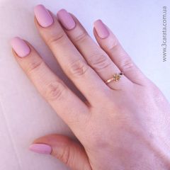 Золотое кольцо с морганитом «Мальди»