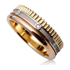 Обручальное кольцо с бриллиантами «Ла Бушерон»