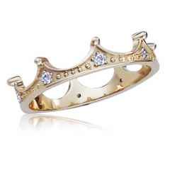 Золота каблучка для принцеси «Корона»