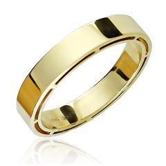 Обручальное двойное кольцо без камней «Shining»