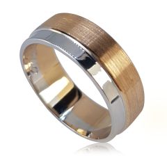Золотое обручальное кольцо ручной работы «Праздник любви»