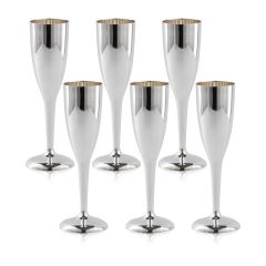 Набор из шести серебряных бокалов для шампанского «Sauvignon»