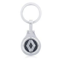 Срібний брелок для ключів машини «Renault»