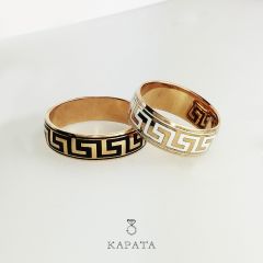 Золотое обручальное кольцо «Greece»