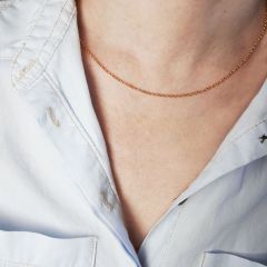Золотая цепочка плетения ролло «Швейцария»