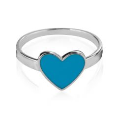 Золотое кольцо в форме сердца «Mi amor»