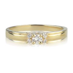  Женское золотое кольцо с бриллиантами «La Tendresse»