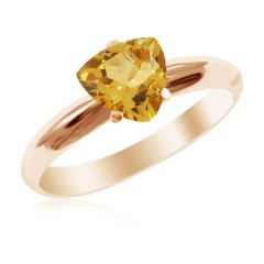 Кольцо золотое с цитрином «Вивьен»