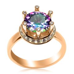 Эксклюзивное кольцо с мистическим топазом «Секрет королевы»
