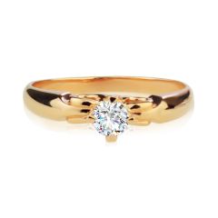 Кольцо золотое на помолвку с бриллиантом «Ангелина»