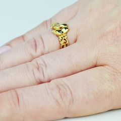 Золотое кольцо к рождению ребенка «Ножки малютки»