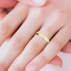 Эксклюзивное свадебное кольцо с бриллиантами «Fedelta»