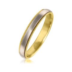 Золотое обручальное тонкое кольцо «Special day»