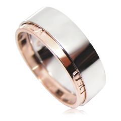 Обручальное кольцо из двух колец «Двойное»