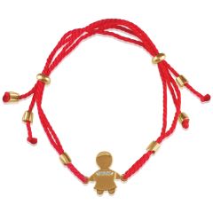Золотой браслет красная нить для мамы «Мальчик»
