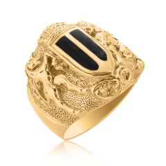 Золотой перстень с эмалью и гербом