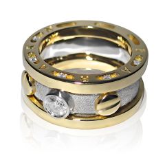Эксклюзивный мужской перстень с бриллиантами «Арагорн»