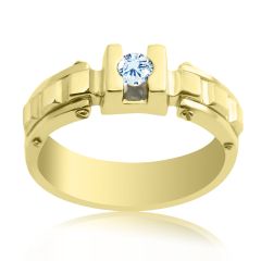 Перстень с бриллиантом мужской фото