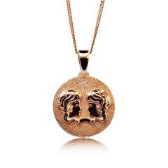 Кулон монетка со знаком зодиака «Близнецы»