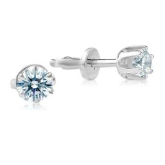 Сережки пусети золоті c Swarovski «Grain»