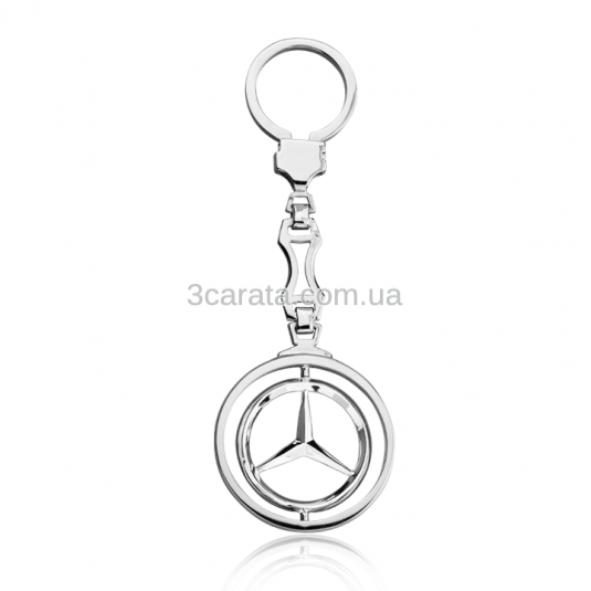 serebryanyj avto brelok mercedes