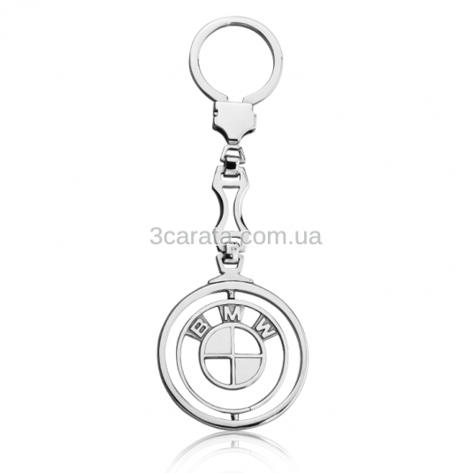 serebryanyj brelok na mashinu bmw