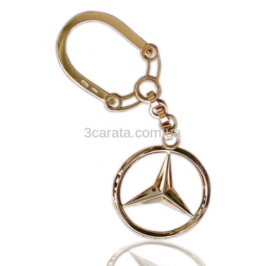 zolotoj brelok na mashinu mercedes