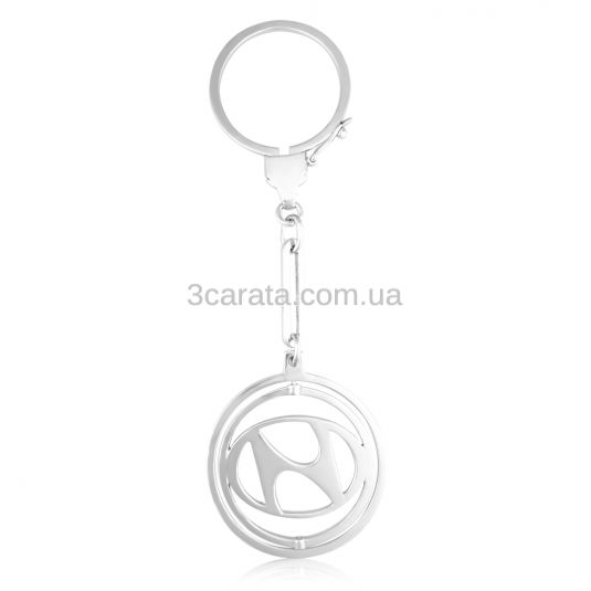 serebryanyj brelok k mashine hyundai
