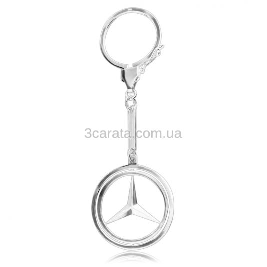 serebryanyj brelok na mashinu mersedes